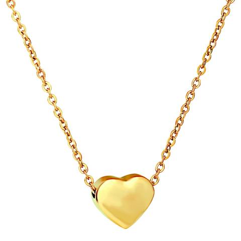 Liv Oliver 18K Gold Plated Heart Necklace
