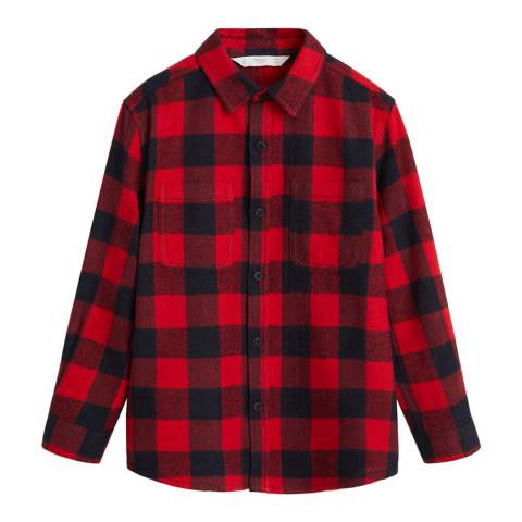 Boy's Red Checked Shirt - BrandAlley
