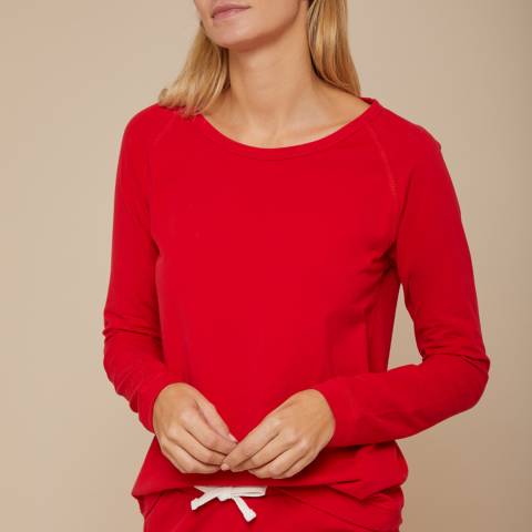 N°· Eleven Red Cotton Jersey Short Set