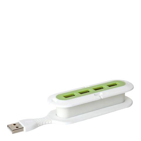 Quirky Green Contort Flexible USB Hub