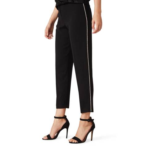 Phase Eight Black Safia Tapered Trousers