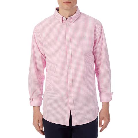 Crew Clothing Pink Classic Gingham Shirt 