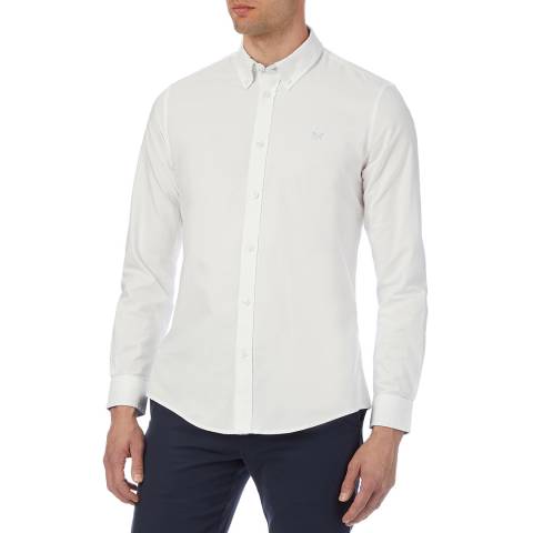 Crew Clothing White Oxford Slim Fit Cotton Shirt