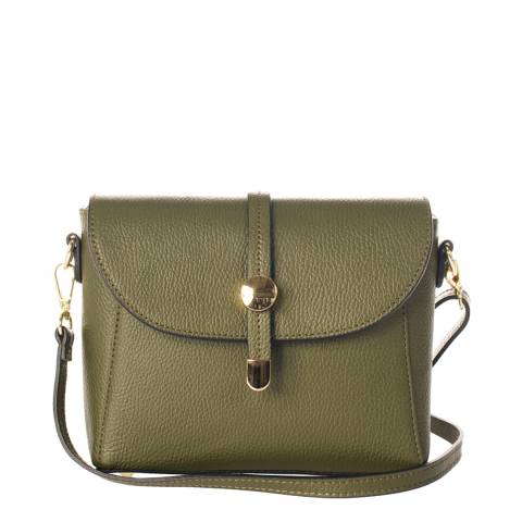 Lisa Minardi Olive Leather Crossbody Bag