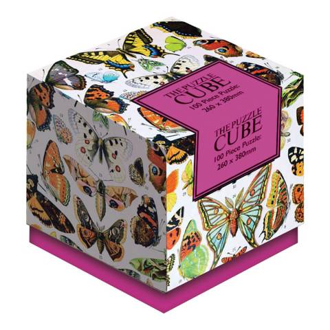 Robert Frederick Vintage Butterflies 100 Piece Cube Jigsaw