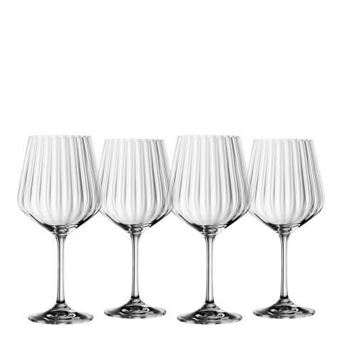 Nachtmann Set of 4 Fluted Gin & Tonic Glasses