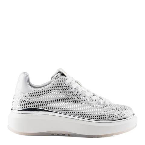 Replay Silver Nacht Lace Up Sneakers