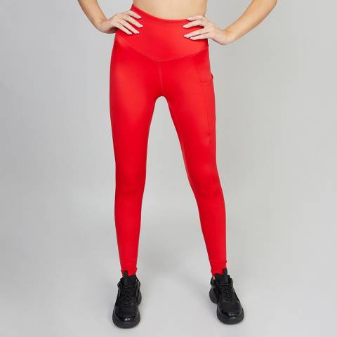N°· Eleven Red High-Waisted Sculpt Leggings