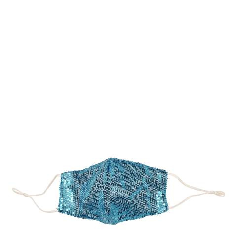 JayLey Collection Blue Sequin Face Mask