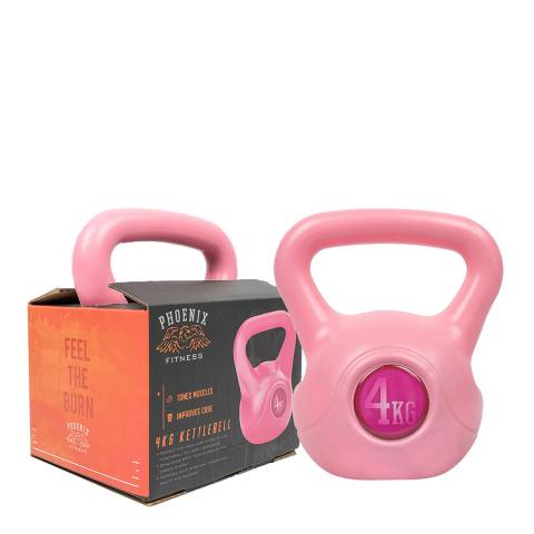Phoenix Fitness Pink Kettle bell 4kg