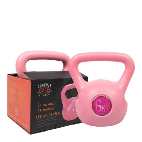 Phoenix Fitness Pink Kettle Bell 6kg