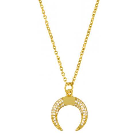 Liv Oliver 18K Gold Plated Horn Necklace