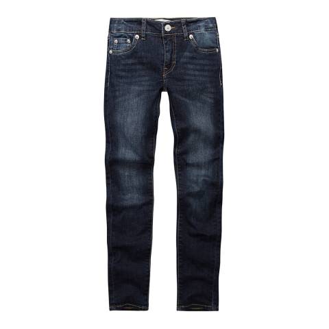 Levi's Younger Girl's Blue Asphalt 710 Super Skinny Jeans