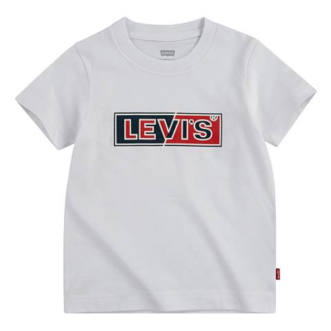 Levi's Younger Boy's White Inverted Box Tab Tee
