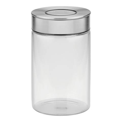 Tramontina Set of 4 Glass Canisters with Airtight Seal, 1L
