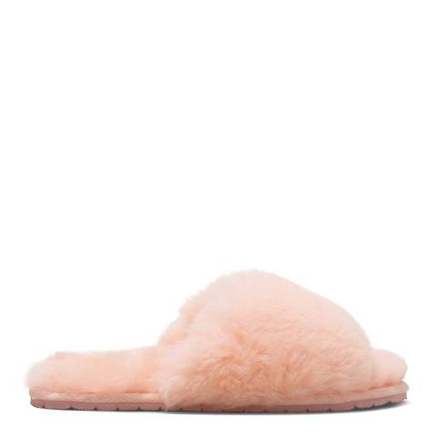 N°· Eleven Pink Shearling Slides