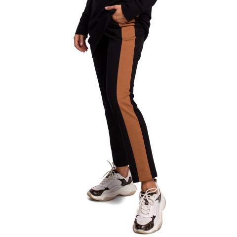 Bewear Black Trousers With Contrast Stripe