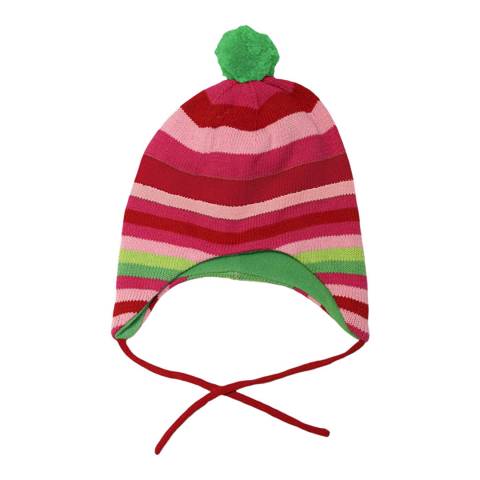 Toby Tiger Pink & Green Knitted Hat