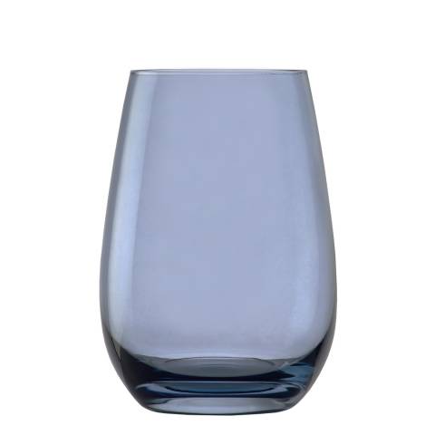 Stolzle Set of 6 Smoky Blue Crystal Tumbler Glasses, 465ml