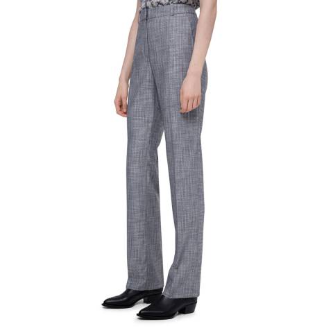 HUGO Grey Stretch Suit Trousers