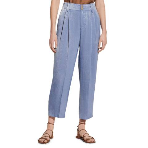 Vince Blue Metalic Tapered Culottes