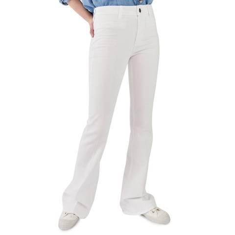 M.i.h Jeans White Marrakesh High Flare Stretch Jeans