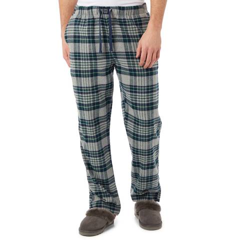 Crew Clothing Green/Navy Flannel Lounge Bottom