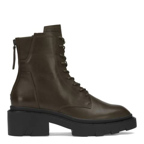 ASH Brown Leather Moody Lace Up Boots