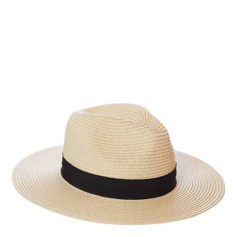 N°· Eleven Cream Woven Fedora Hat