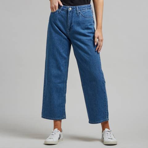 Lee Jeans Mid Blue Wide Leg Jeans