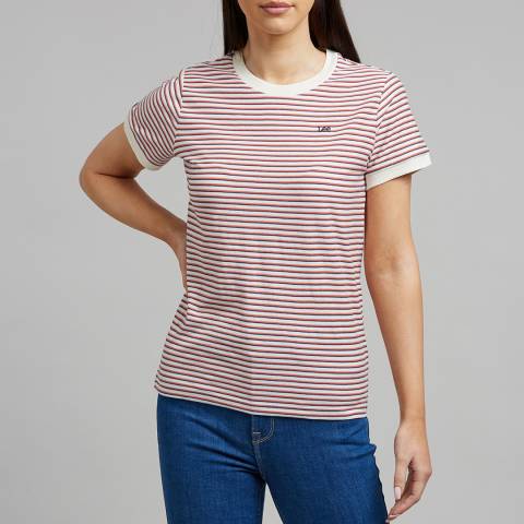 Lee Jeans Paprika Stripe Cotton T-Shirt
