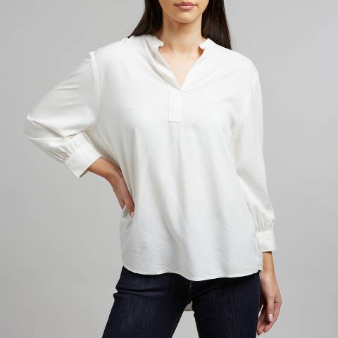 Lee Jeans Off White Long Sleeve Blouse