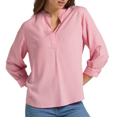 Lee Jeans Pink Tunic Long Sleeve Blouse