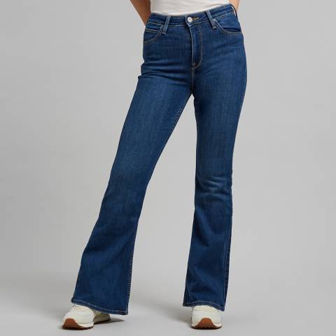 Lee Jeans Dark Blue Breese Mid Rise Stretch Jeans