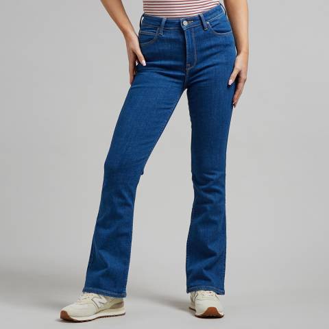 Lee Jeans Dark Blue Breese Mid Rise Jeans
