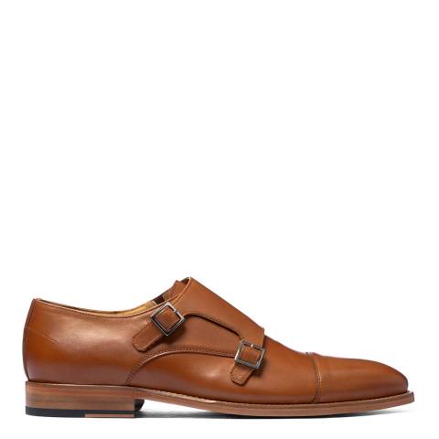 PAUL SMITH Tan Leather Frank Double Monk Shoes