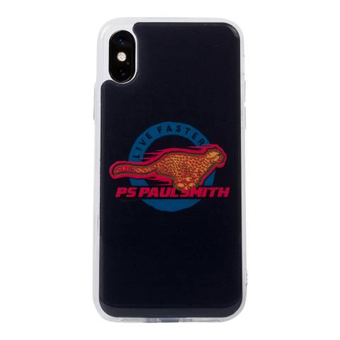 PAUL SMITH Black Live Faster iPhone X Case