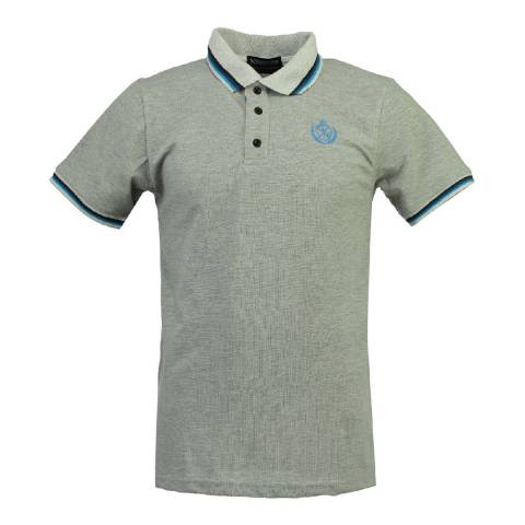 Geographical Norway Grey Cotton Polo Shirt
