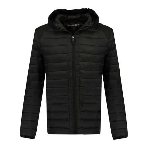 Geographical Norway Black Hooded Jacket