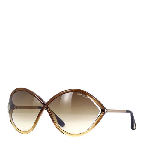 Tom Ford Women's Brown/Gold Tom Ford Sunglasses 70mm