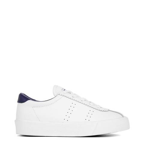 Superga White/Navy 2843 Club Sneakers