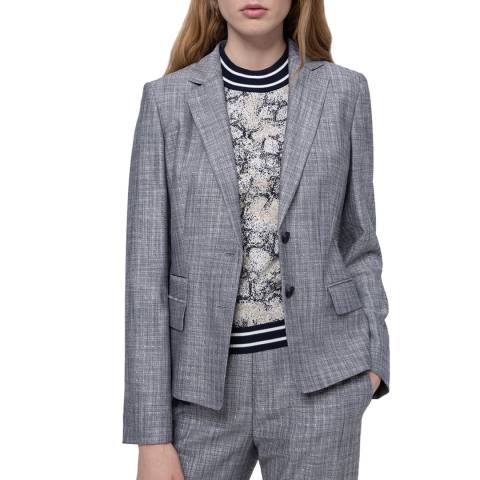 HUGO Grey Ajna Tailored Suit Jacket