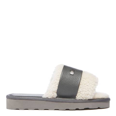 Australia Luxe Collective Grey Muchas Curly Slippers