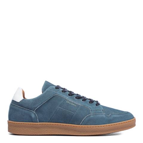 Oliver Sweeney Light Blue Terceira Chambray Suede Sneakers
