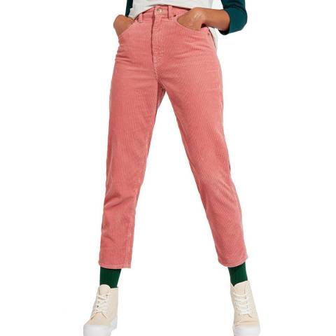 Wrangler Apricot Mom Ribbed Cotton Jeans
