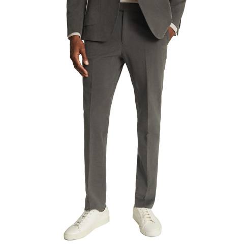 Reiss Grey Monument Moleskin Tailored Trousers