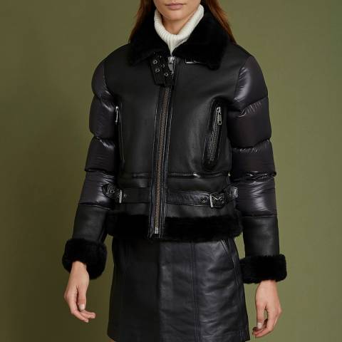 Max and Zac London Black Sporty Puffer Jacket