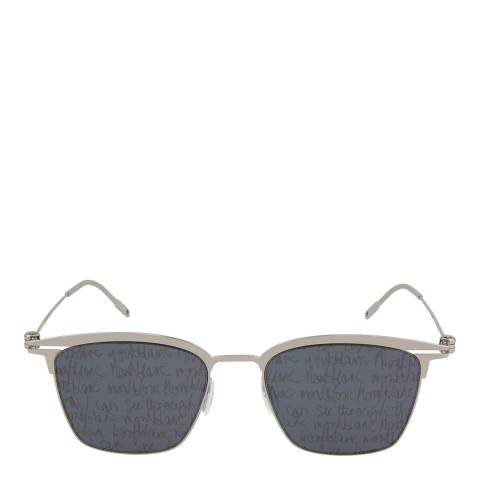 Montblanc Men's Silver/Smoke Montblanc Sunglasses 51mm