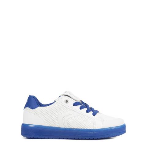 Geox Boy's White/Royal Kommodor Sneakers