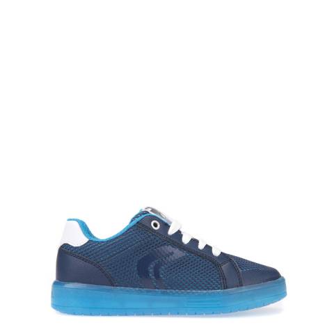 Geox Boy's Navy/Light Blue Kommodor Sneakers